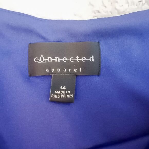 Connected Apparel Purple Cocktail dress Size 14 - Picture 5 of 7